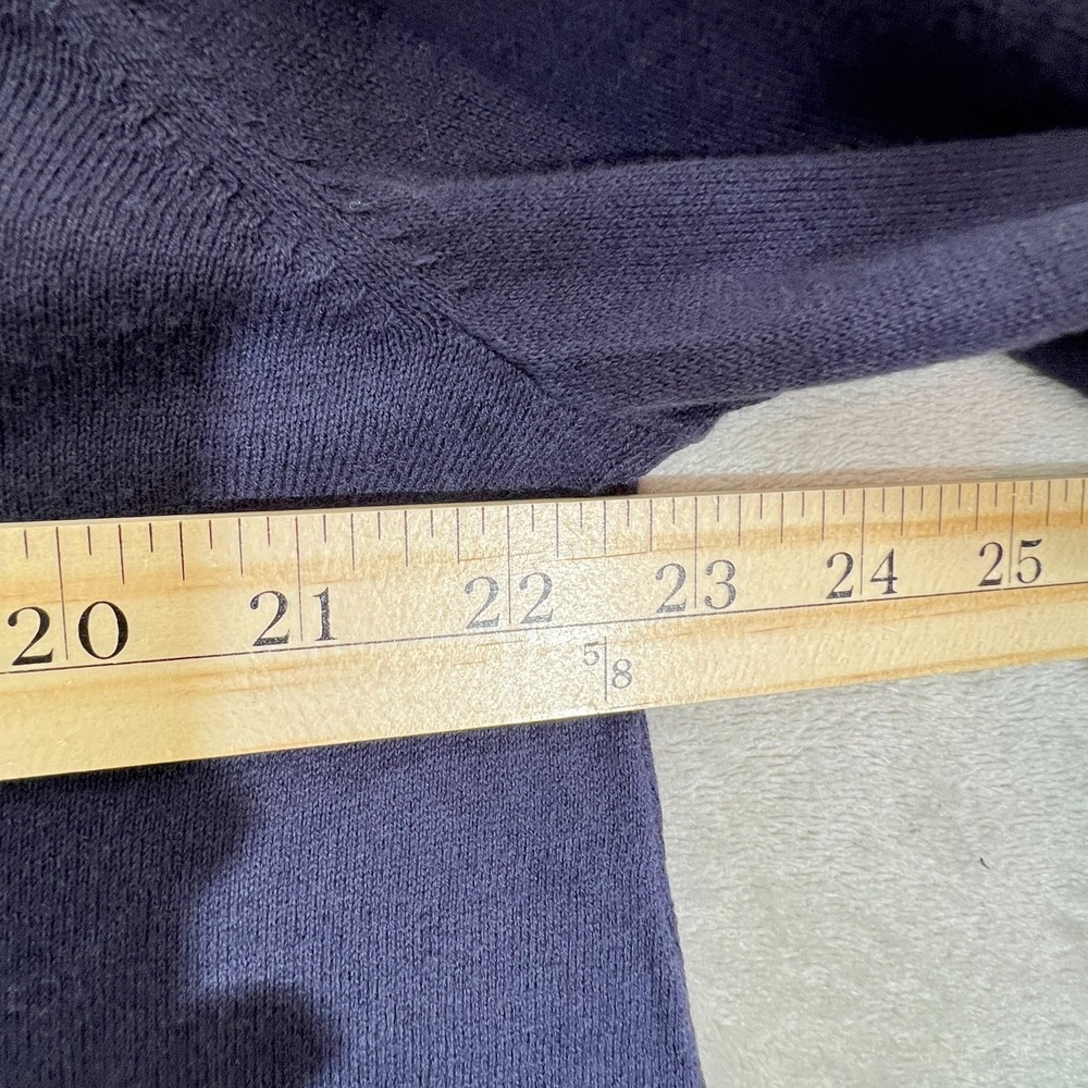 NWT Long Tall Sally Star Placement Sweater Layered Hem Crewneck Navy Casual Chic - Picture 9 of 10